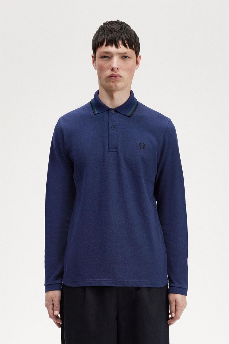 Polos Fred Perry M1212 Homme Bleu Marine Bleu Noir | PFRQX76584