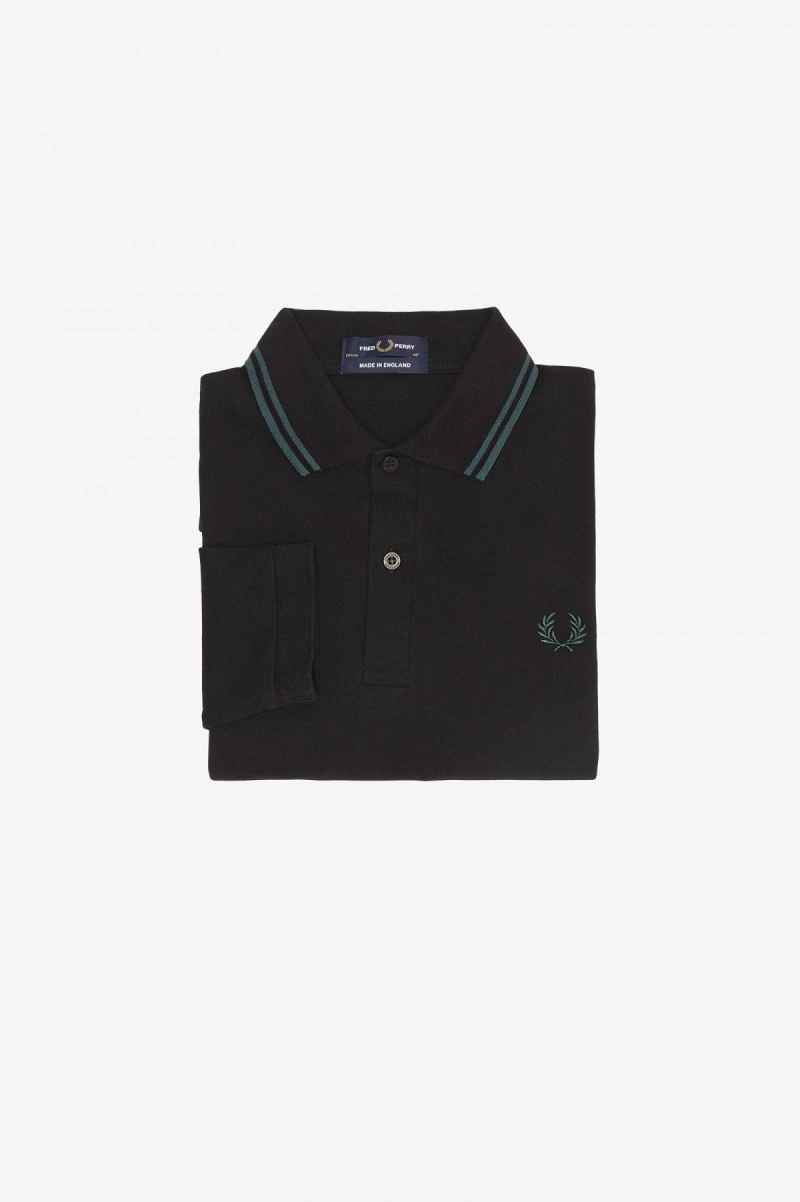 Polos Fred Perry M1212 Homme Noir Bleu Bleu | TFRWZ64926