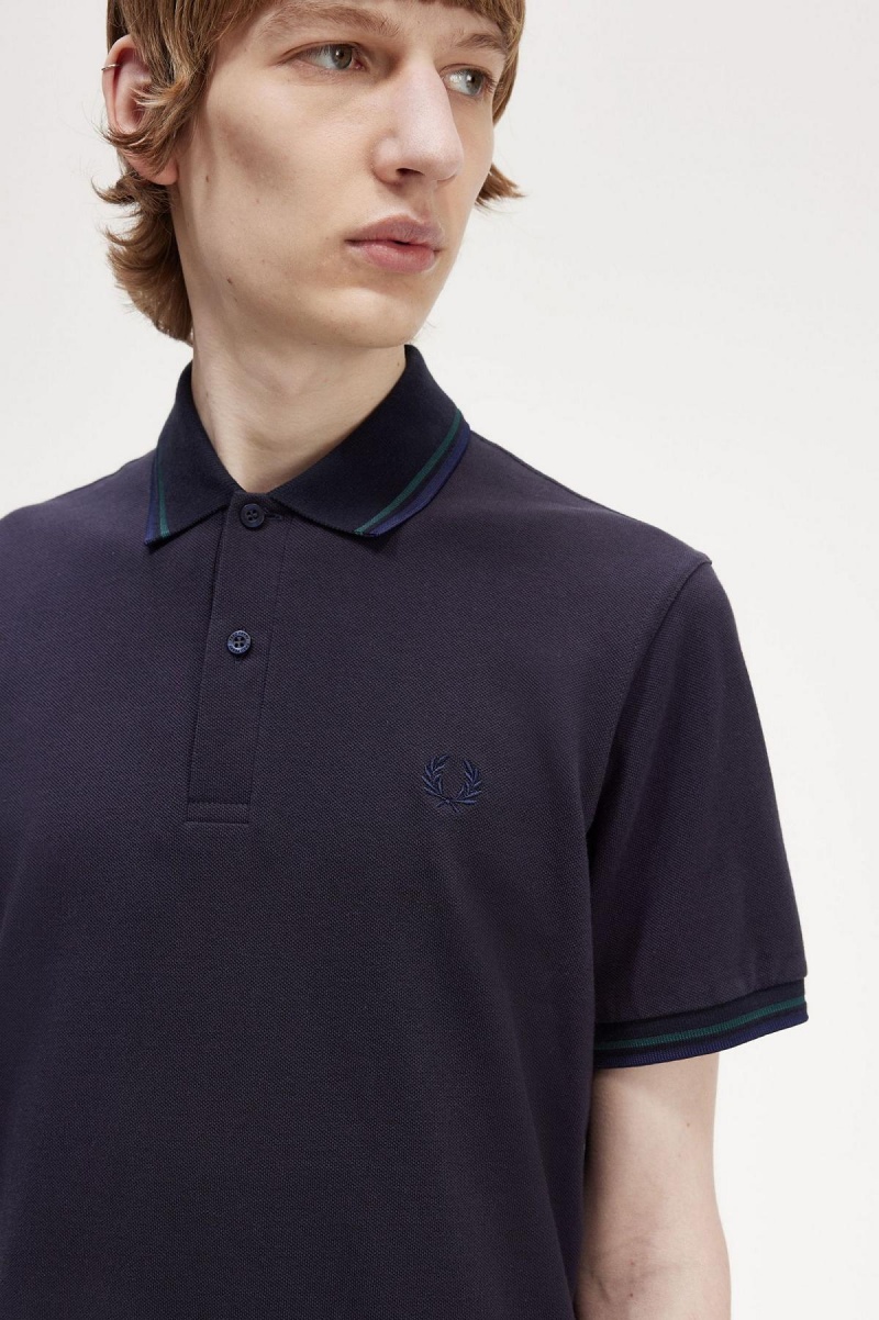 Polos Fred Perry M12 Homme Bleu Marine Bleu Bleu Marine | FRIIZ67427