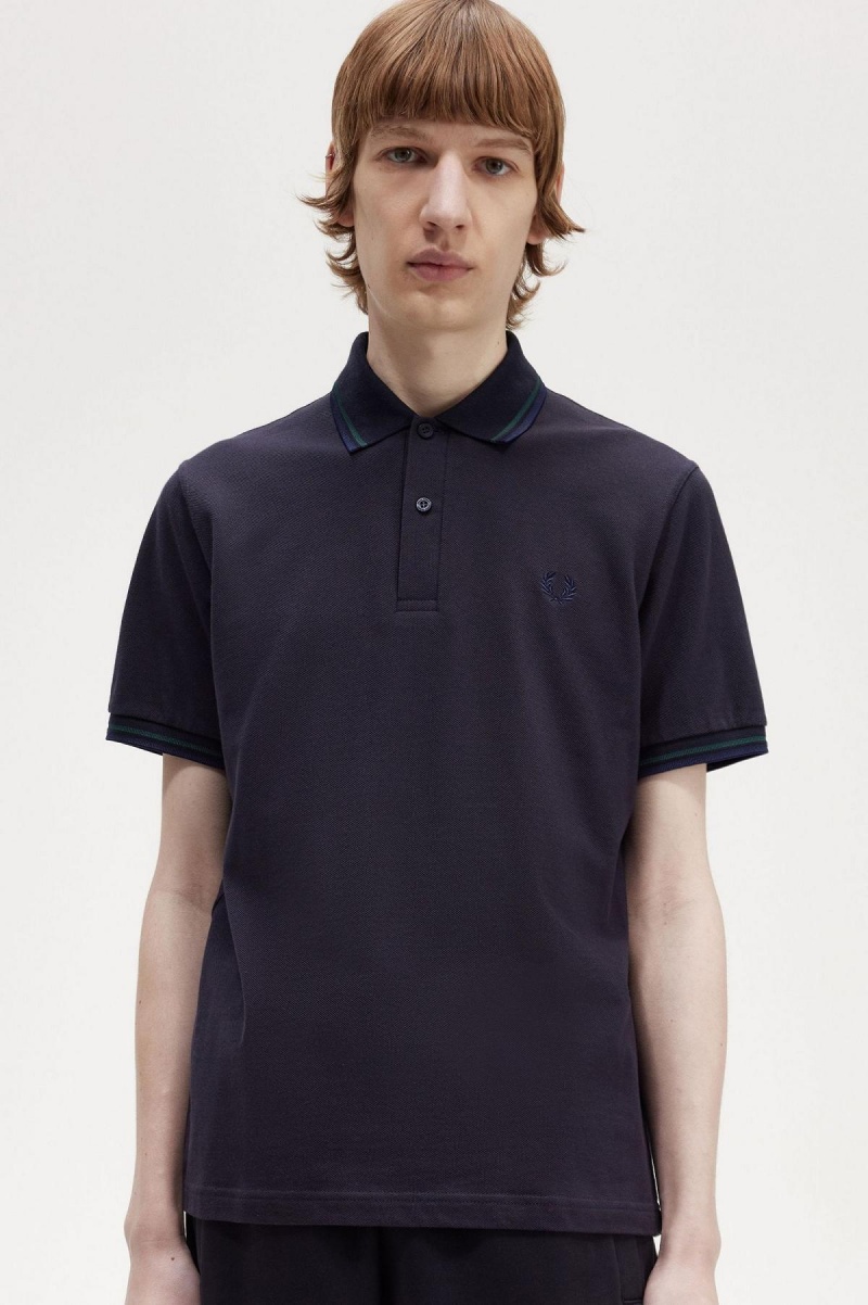 Polos Fred Perry M12 Homme Bleu Marine Bleu Bleu Marine | FRIIZ67427