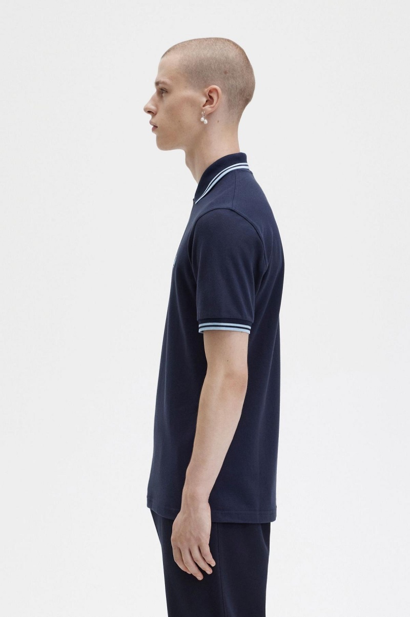 Polos Fred Perry M12 Homme Bleu Marine | DFRVO19401