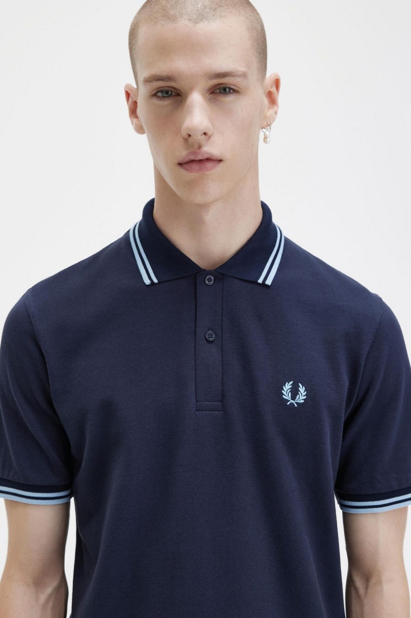 Polos Fred Perry M12 Homme Bleu Marine | DFRVO19401