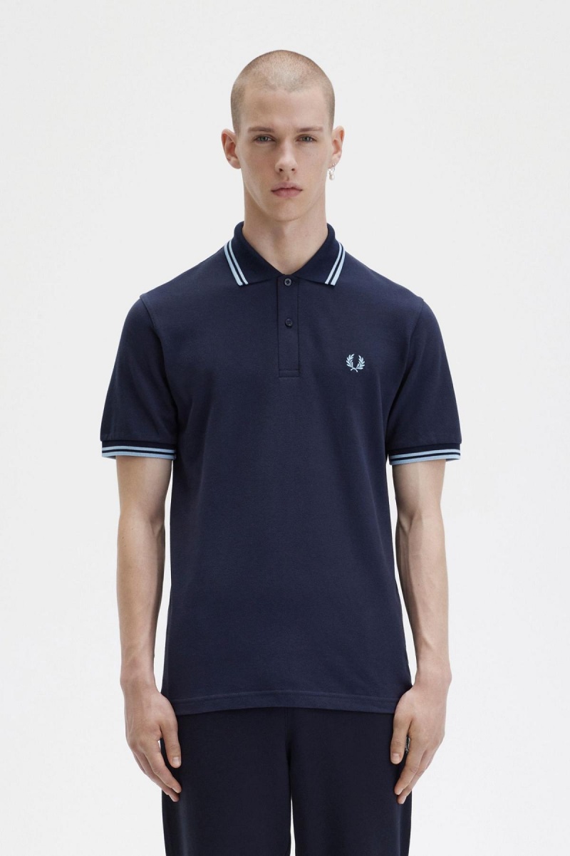 Polos Fred Perry M12 Homme Bleu Marine | DFRVO19401