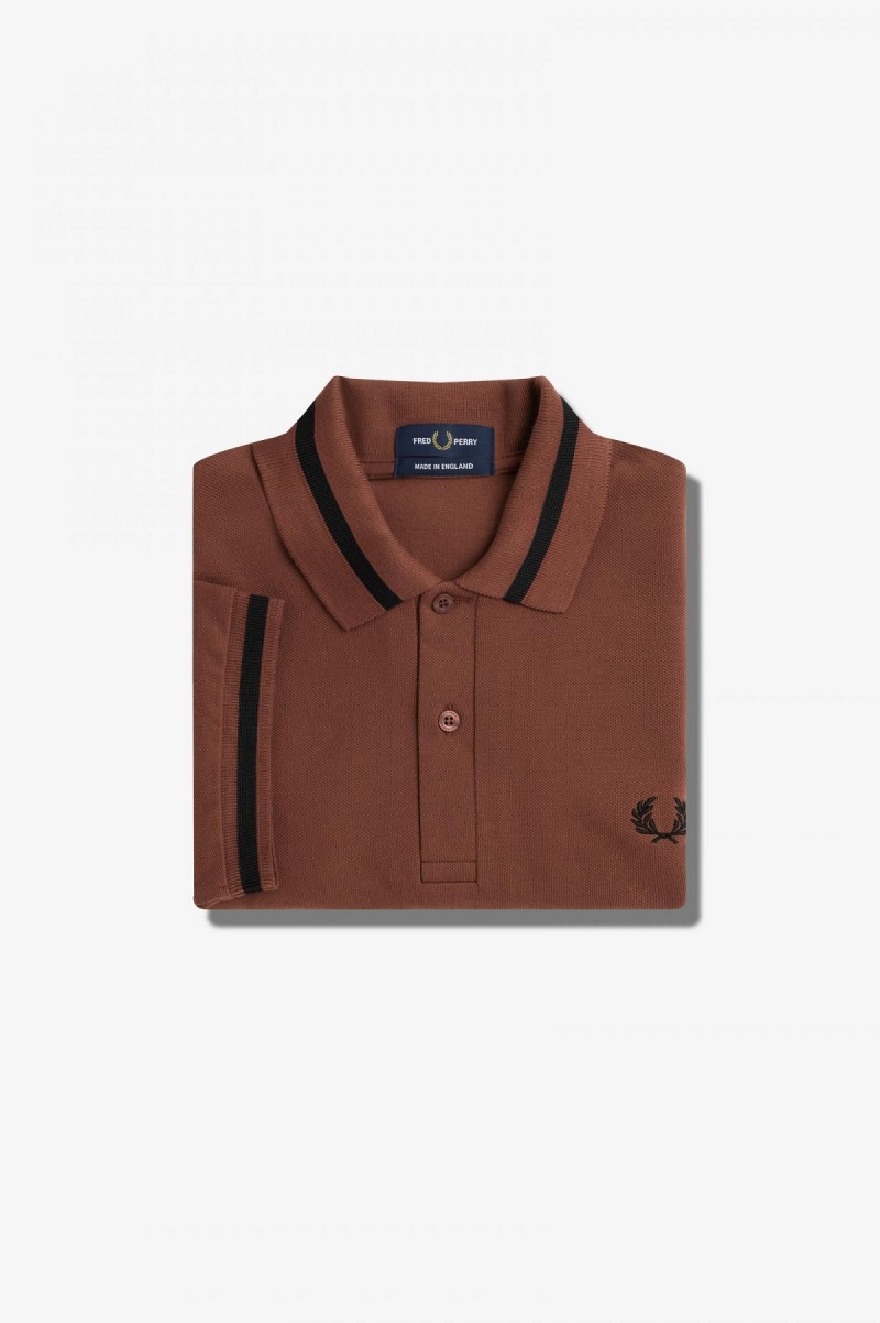 Polos Fred Perry M2 Homme Marron Noir | EFRVG93141