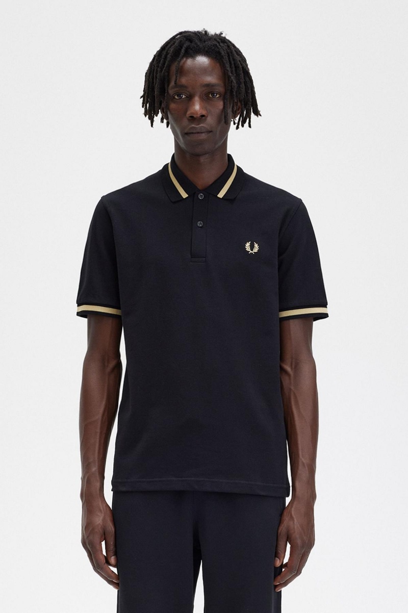 Polos Fred Perry M2 Homme Noir | FRZPD71510