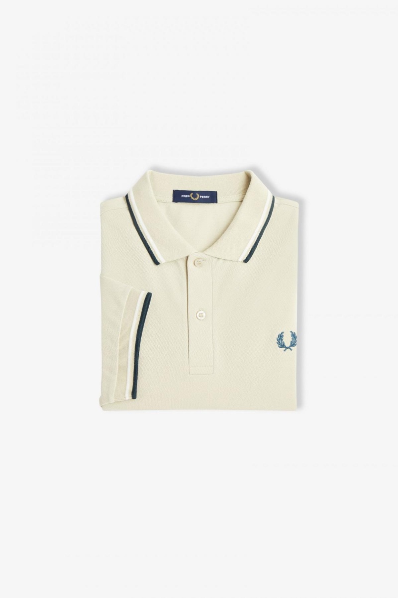 Polos Fred Perry M3600 Homme Noir Blanche Bleu | EFRHC90614