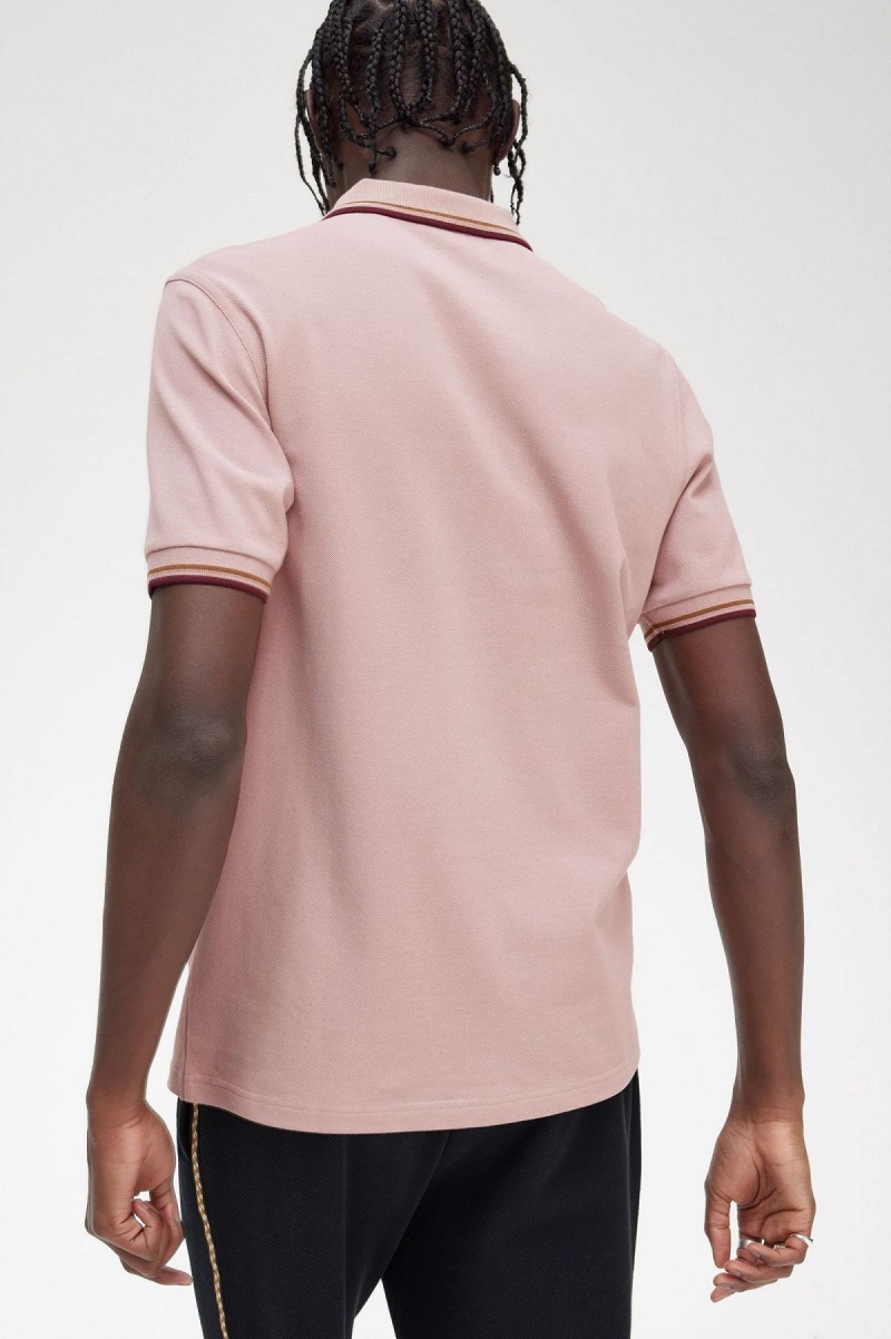 Polos Fred Perry M3600 Homme Rose Rose | QFRUV24944