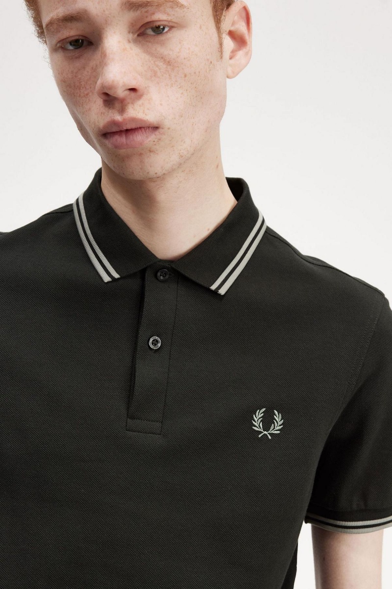 Polos Fred Perry M3600 Homme Vert | FRIIZ45720