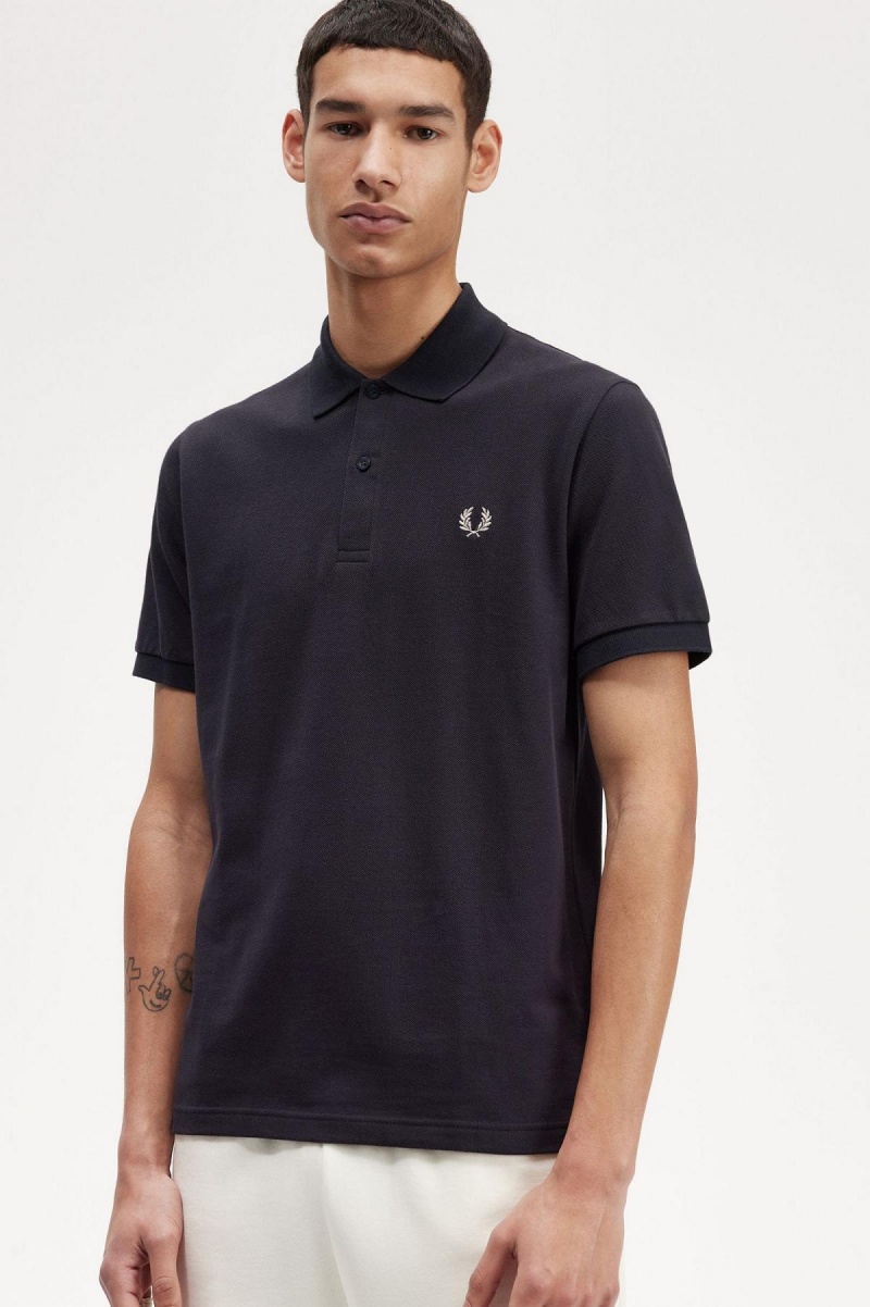 Polos Fred Perry M3 Homme Bleu Marine Noir | PFRQX19700