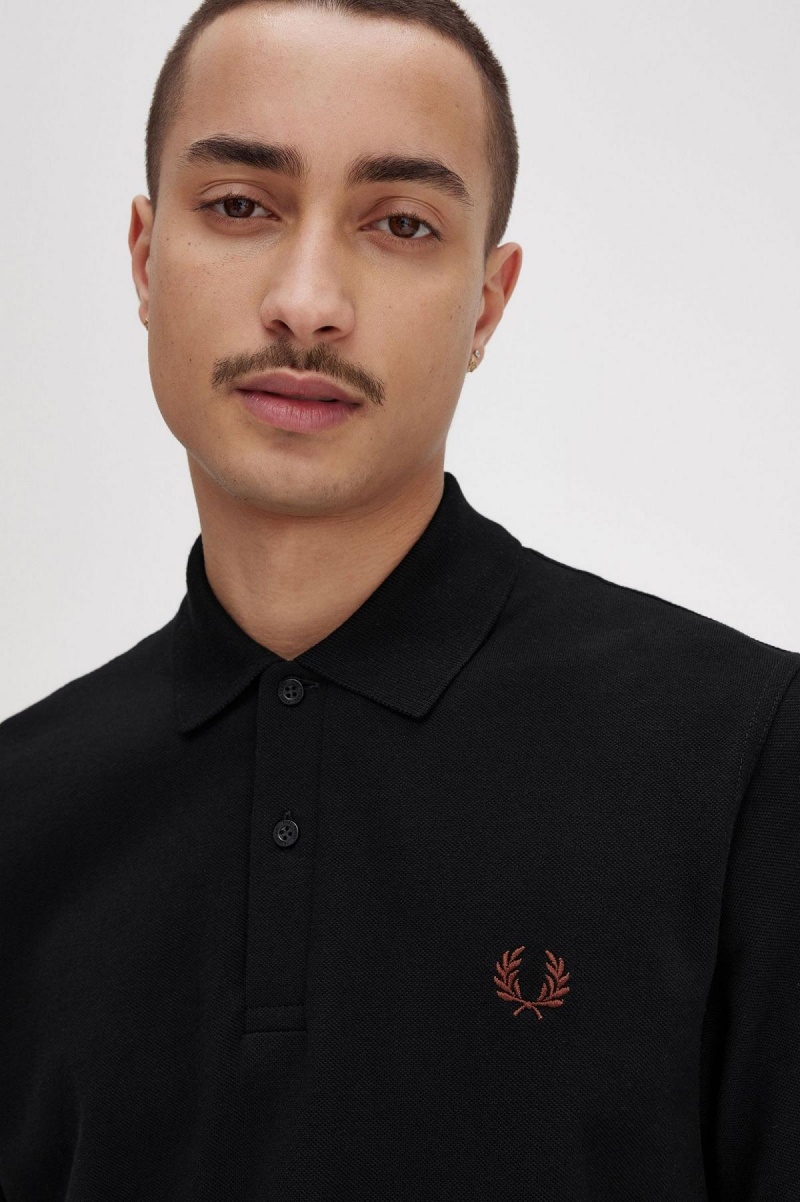 Polos Fred Perry M3 Homme Noir Marron | EFRVG82324