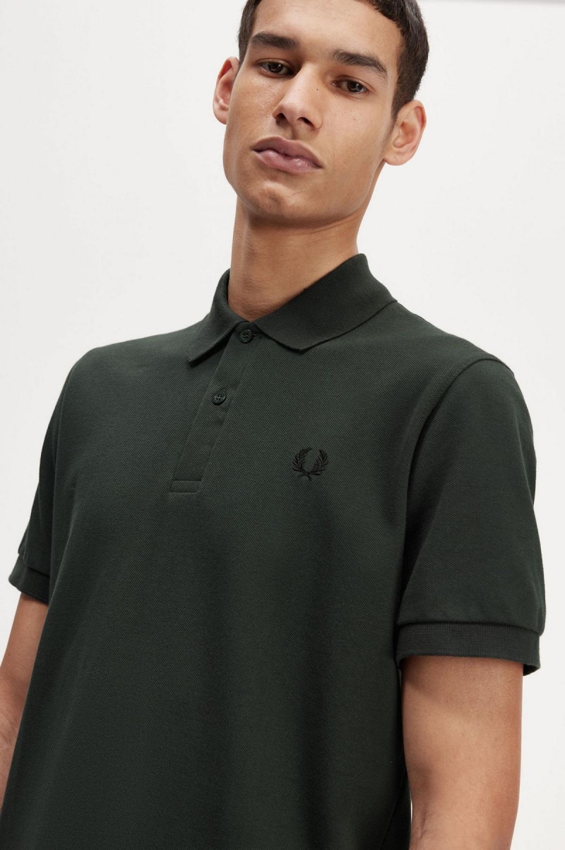 Polos Fred Perry M3 Homme Vert Noir | GFREC39021