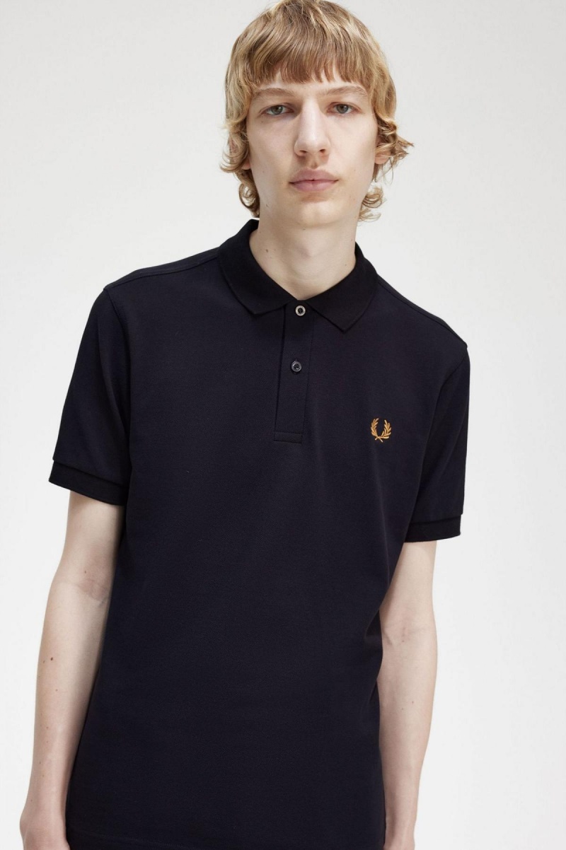 Polos Fred Perry M6000 Homme Bleu Marine Noir | FRDYB97695