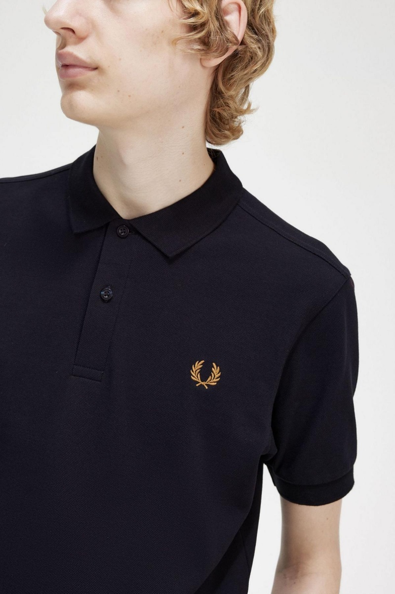 Polos Fred Perry M6000 Homme Bleu Marine Noir | FRDYB97695