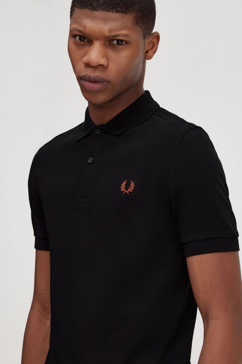 Polos Fred Perry M6000 Homme Noir Marron | FRJZR81853