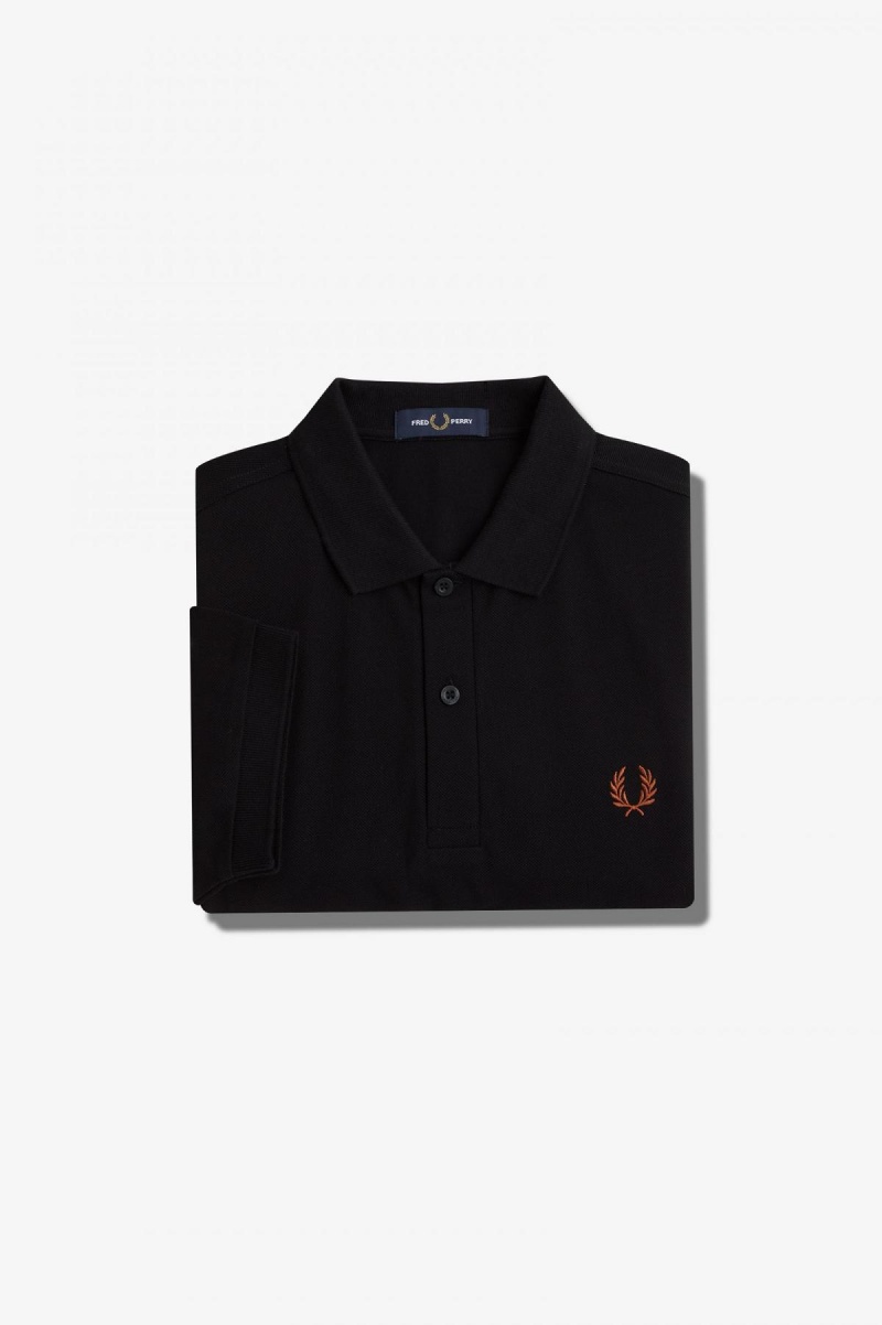 Polos Fred Perry M6000 Homme Noir Marron | FRJZR81853