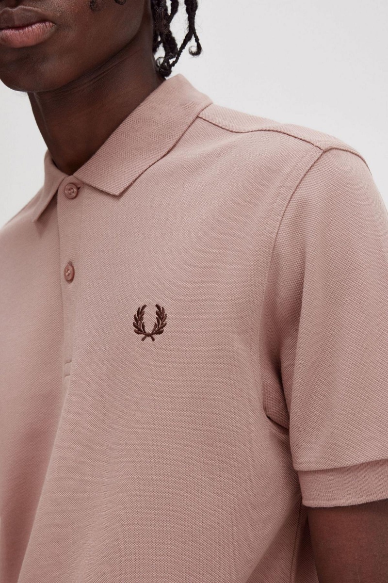 Polos Fred Perry M6000 Homme Rose Foncé | PFRQX71644