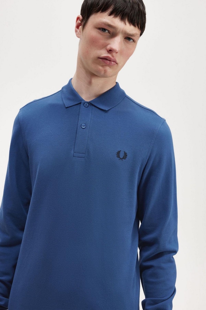 Polos Fred Perry M6006 Homme Bleu | SFRVO89476