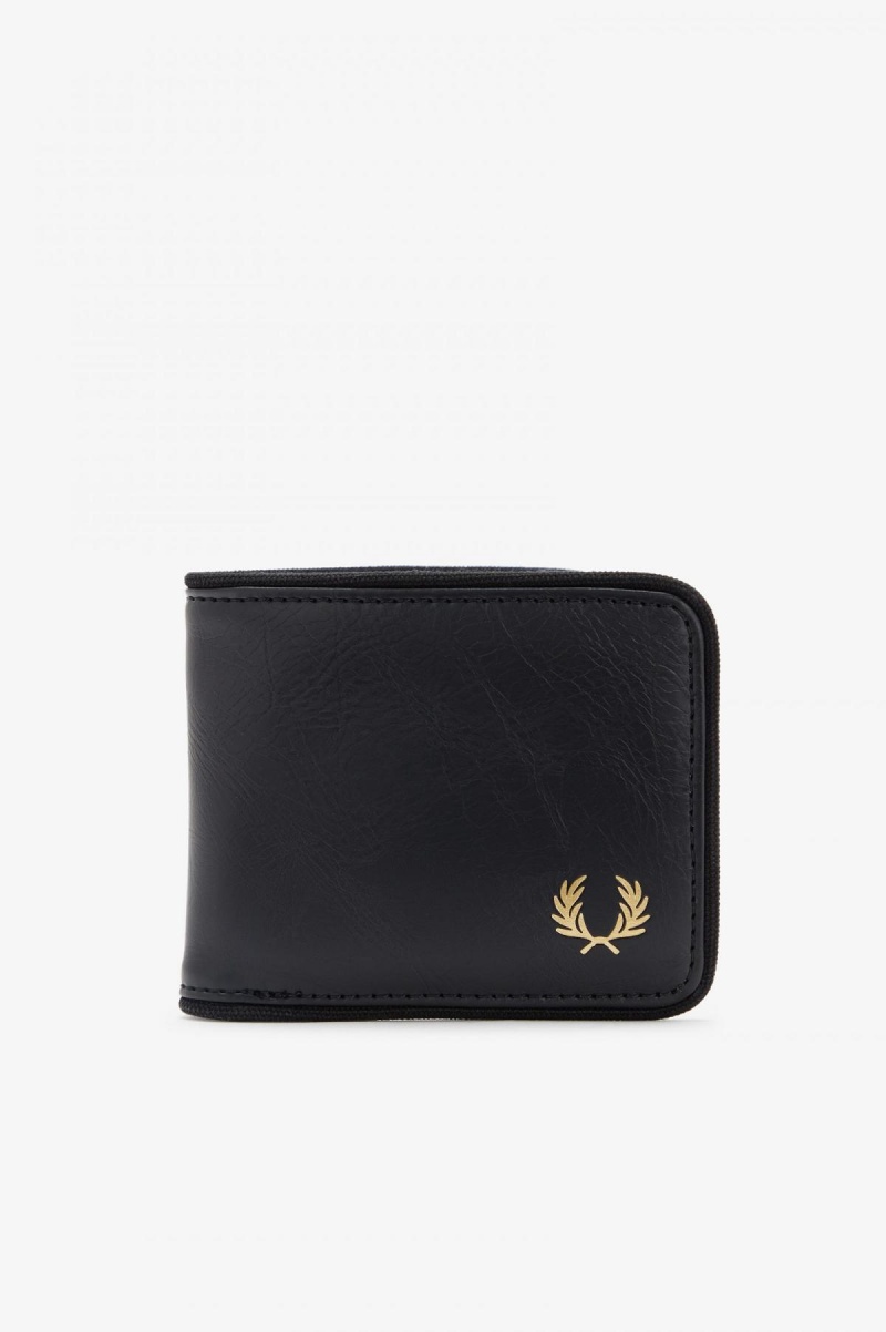 Portefeuille Fred Perry Tonal Billfold Accessories Noir | QFRWA44090