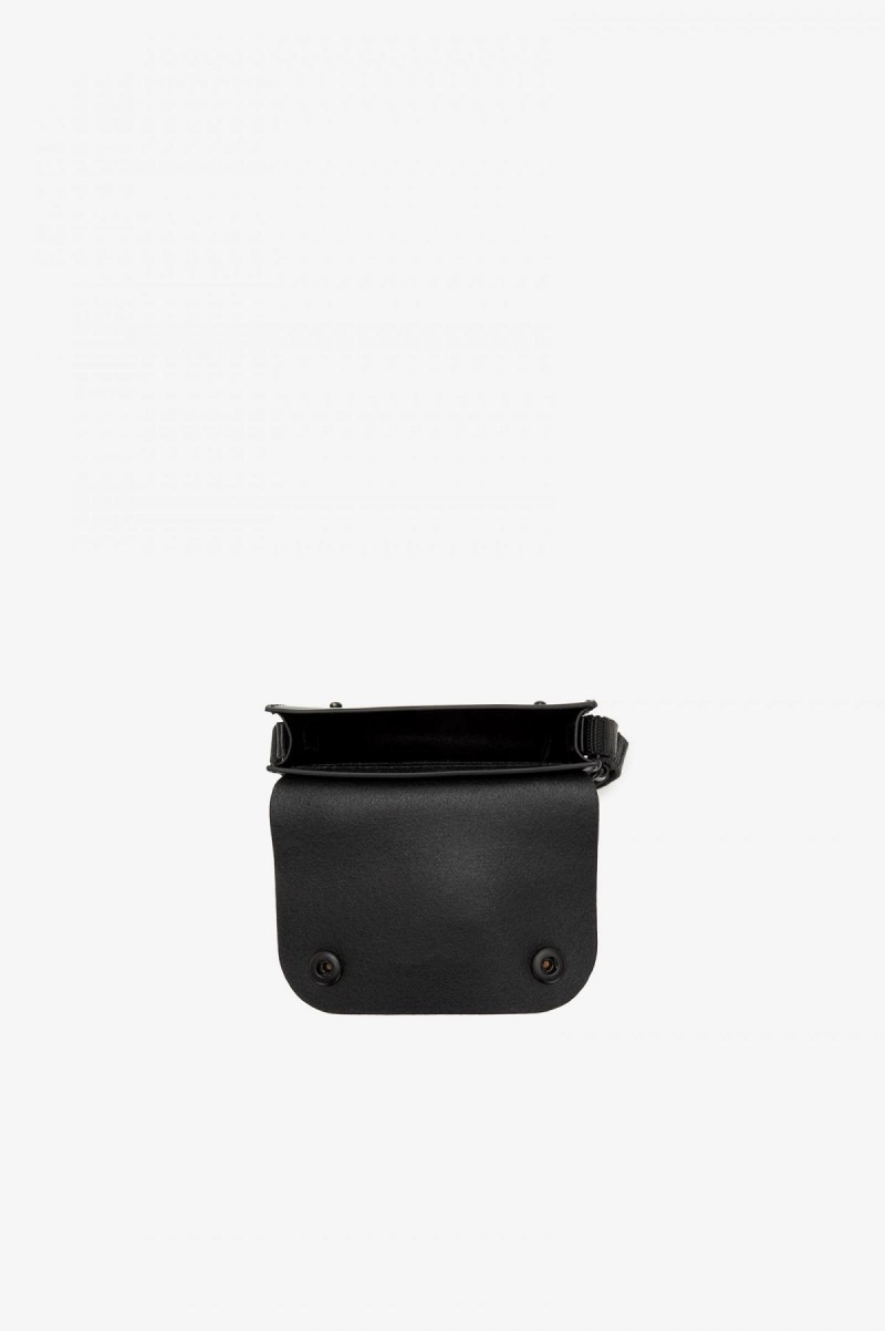 Sac Fred Perry Burnished Cuir Pouch Accessories Noir | AFRWC96602