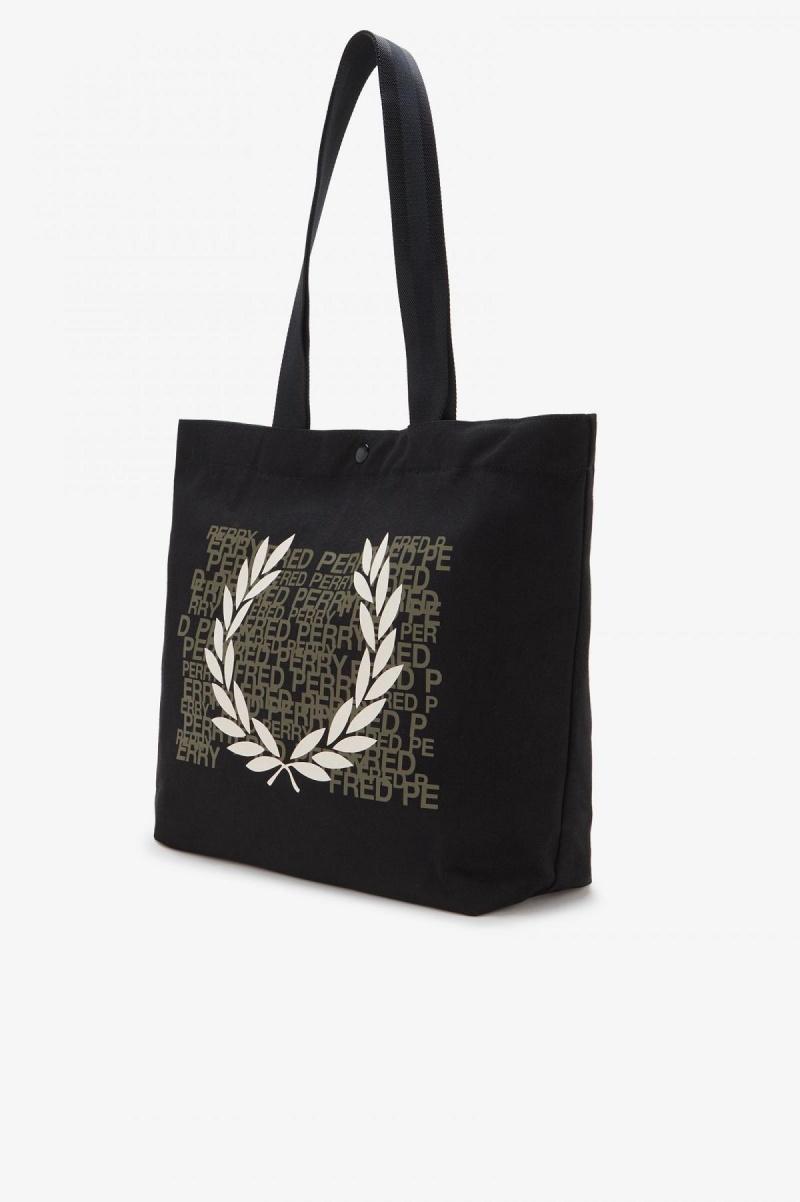 Sac Fred Perry Laurel Wreath Tote Accessories Noir | FRICD24290