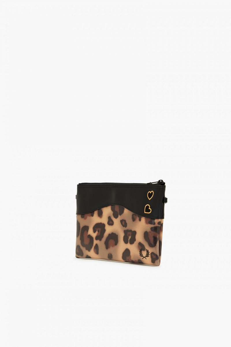 Sac Fred Perry Leopard Print Side Accessories Leopard | LFRTR67681