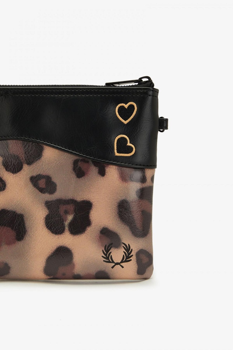 Sac Fred Perry Leopard Print Side Accessories Leopard | LFRTR67681