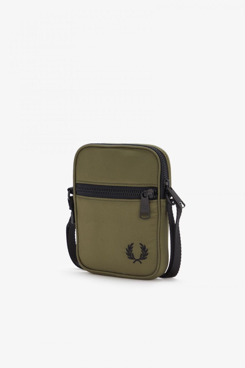 Sac Fred Perry Ripstop Side Accessories Vert | FRDYB45680