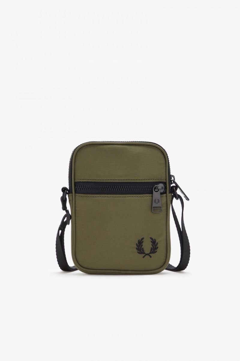 Sac Fred Perry Ripstop Side Accessories Vert | FRDYB45680