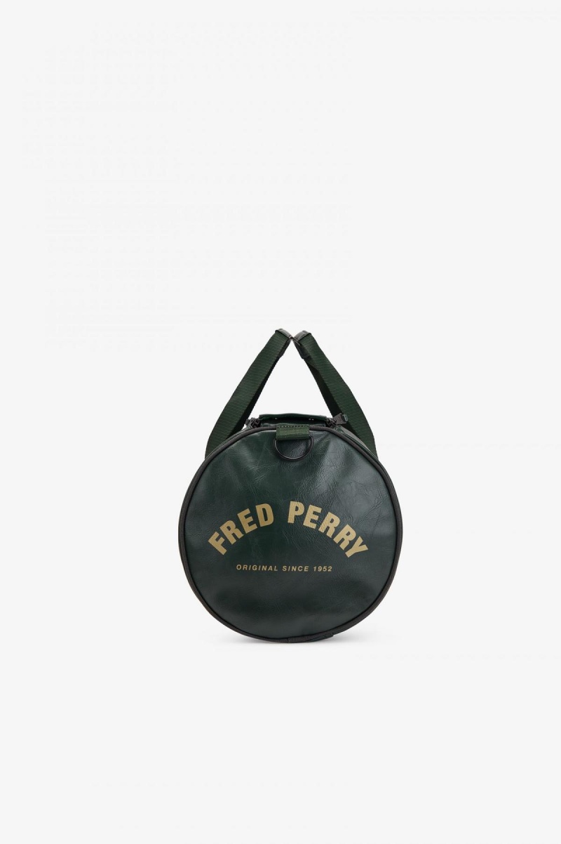 Sac Fred Perry Tonal Barrel Accessories Vert Foncé | QFRWA50319