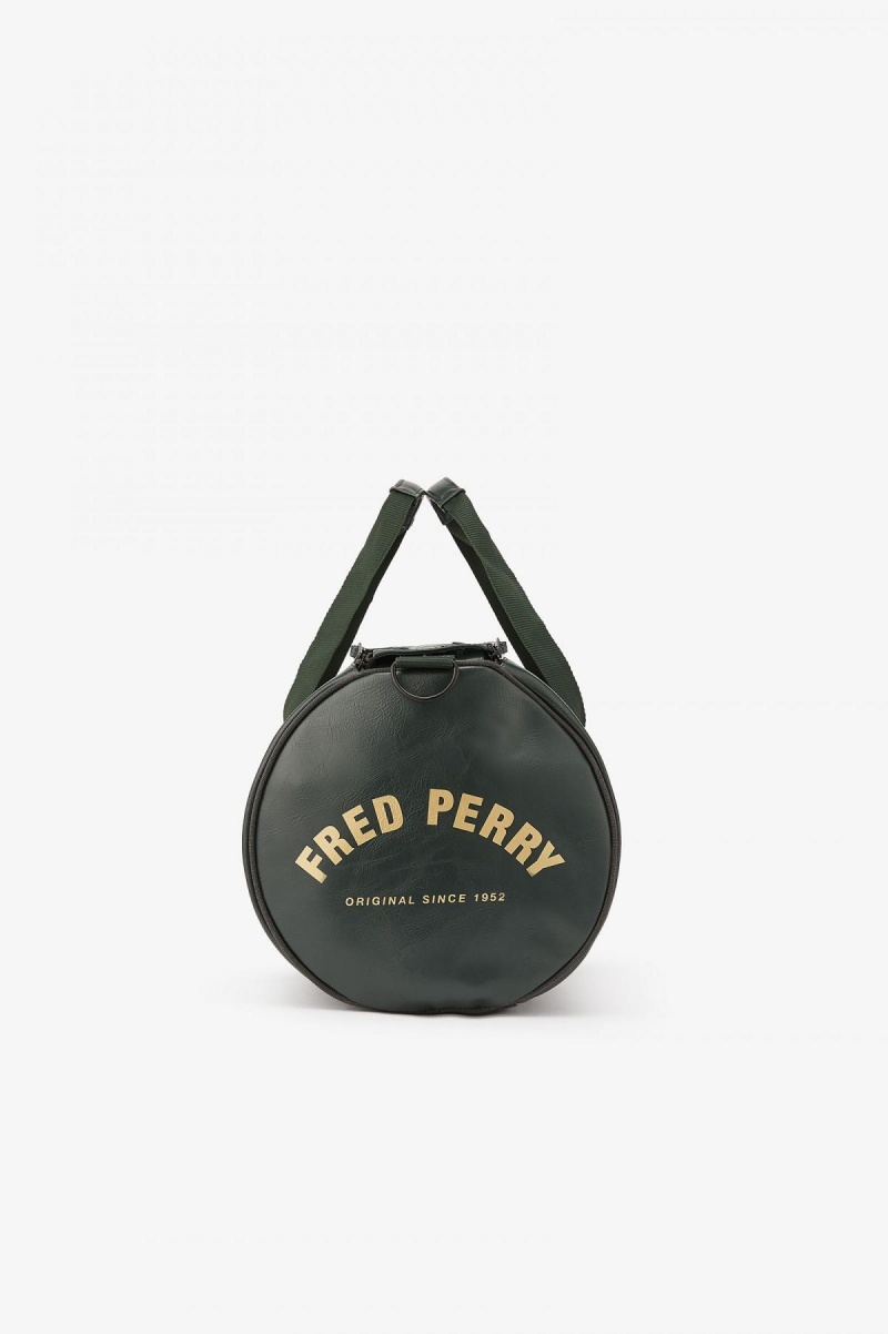 Sac Fred Perry Tonal Barrel Accessories Vert Foncé | QFRWA50319