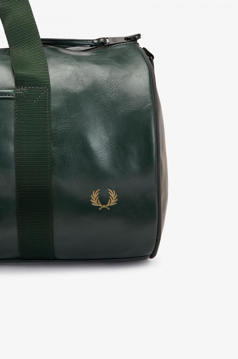 Sac Fred Perry Tonal Barrel Accessories Vert Foncé | QFRWA50319