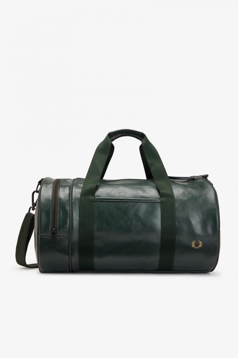 Sac Fred Perry Tonal Barrel Accessories Vert Foncé | QFRWA50319