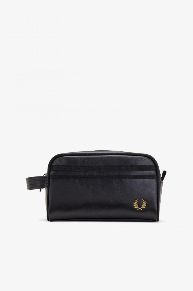 Sac Fred Perry Tonal Wash Accessories Noir | UFRTG87753