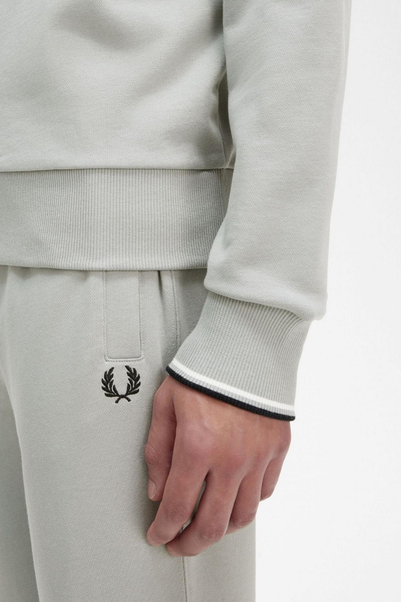 Sweats Fred Perry Crew Neck Homme Limestone | EFRVG14062