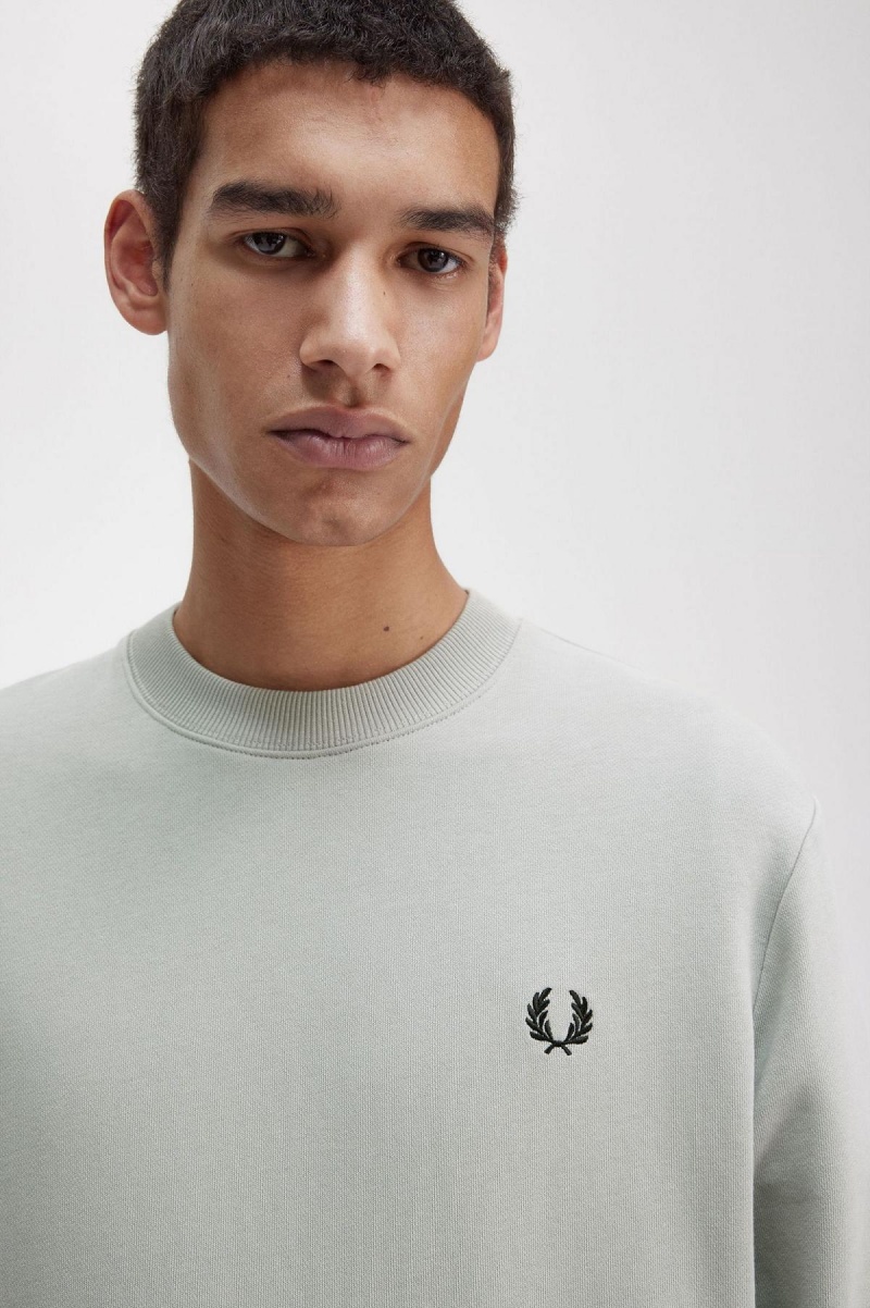 Sweats Fred Perry Crew Neck Homme Limestone | EFRVG14062