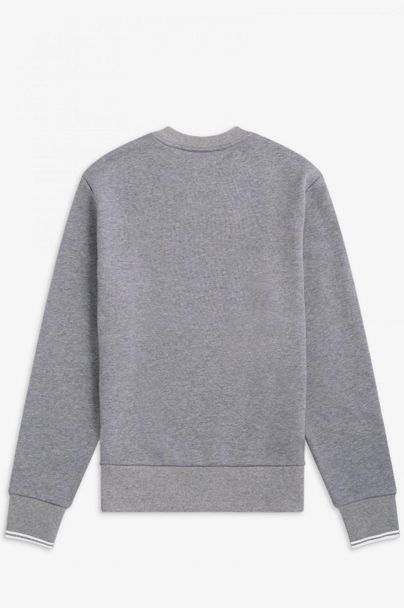 Sweats Fred Perry Crew Neck Homme Steel Marl | AFRDF49025