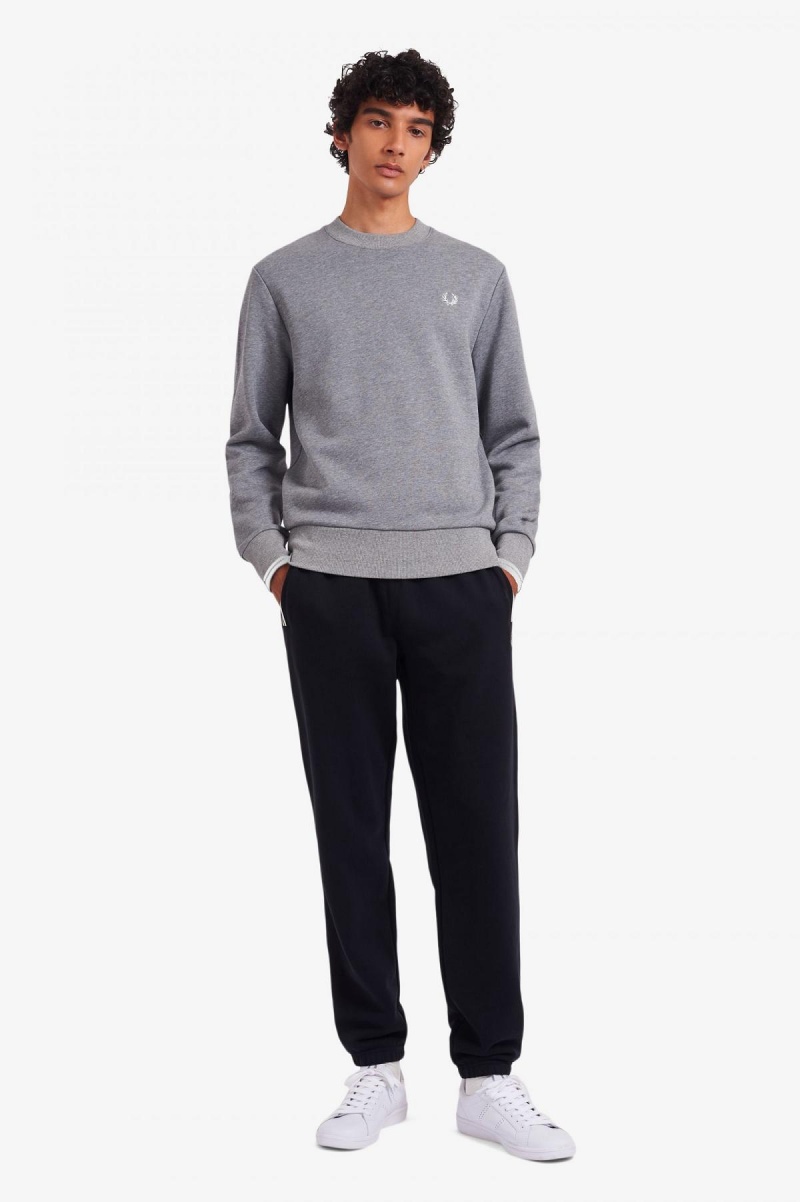 Sweats Fred Perry Crew Neck Homme Steel Marl | AFRDF49025