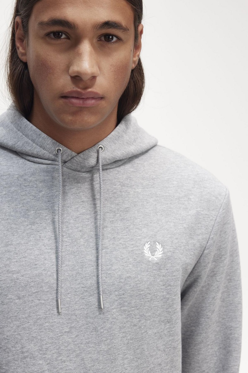 Sweats Fred Perry Tipped Encapuchonné Homme Steel Marl | XFRGW29826