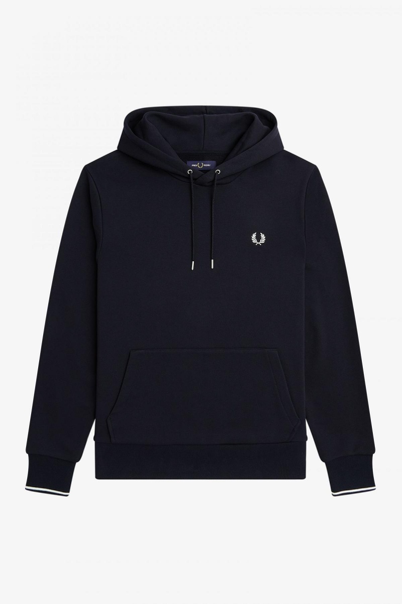 Sweats Fred Perry Tipped Encapuchonné Homme Bleu Marine | AFRWC46342