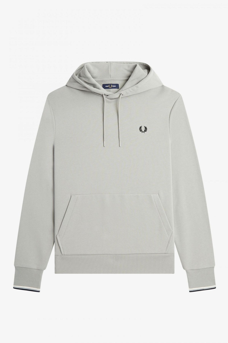 Sweats Fred Perry Tipped Encapuchonné Homme Limestone | TFRWZ25039