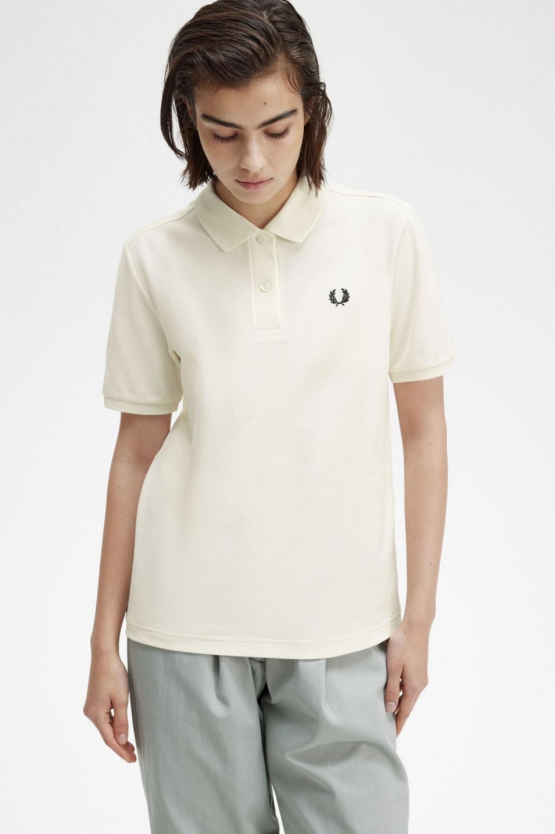 T Shirts Fred Perry G6000 Femme Noir | UFRND15206