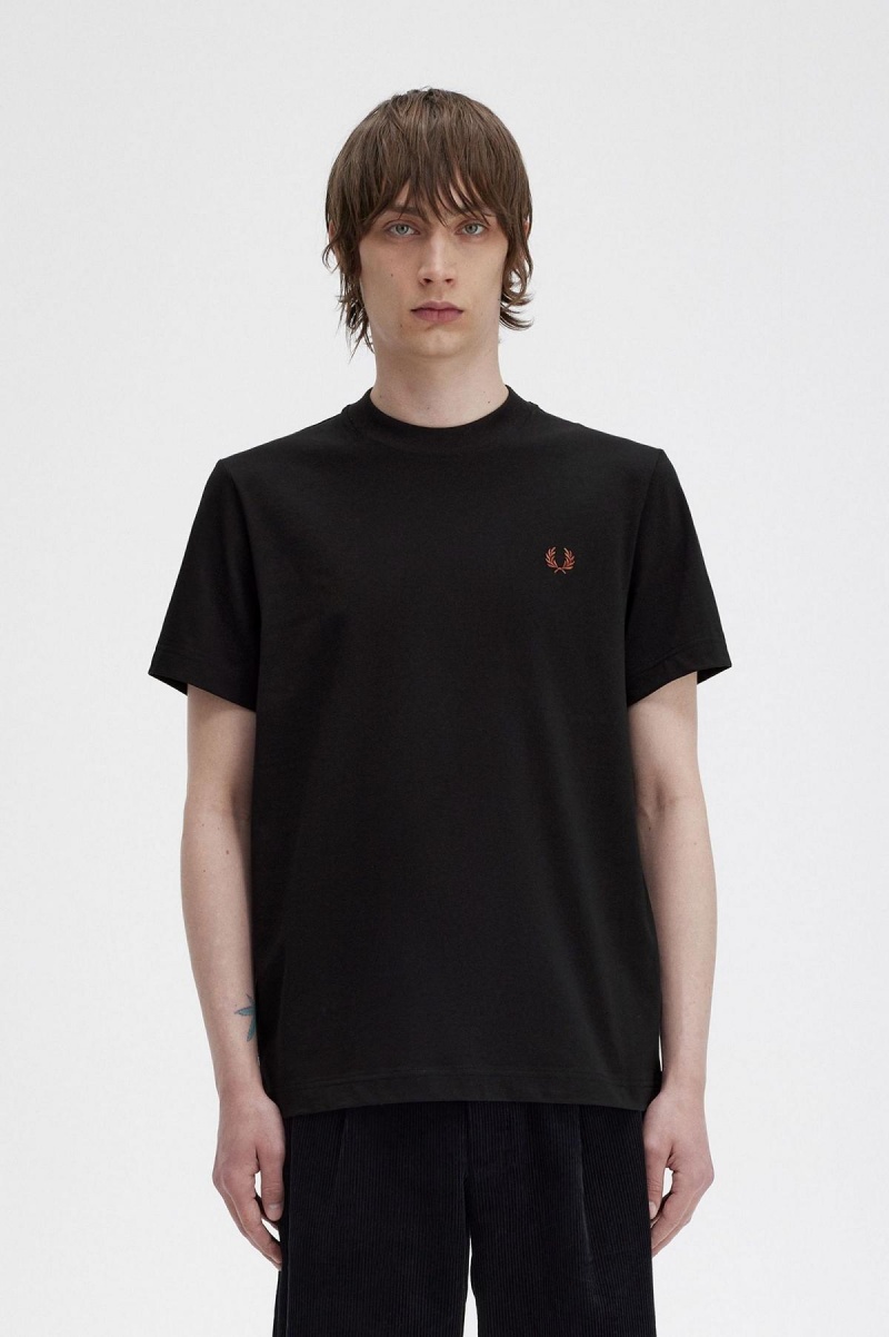 T Shirts Fred Perry Rave Graphique Homme Noir | TFRWZ96188