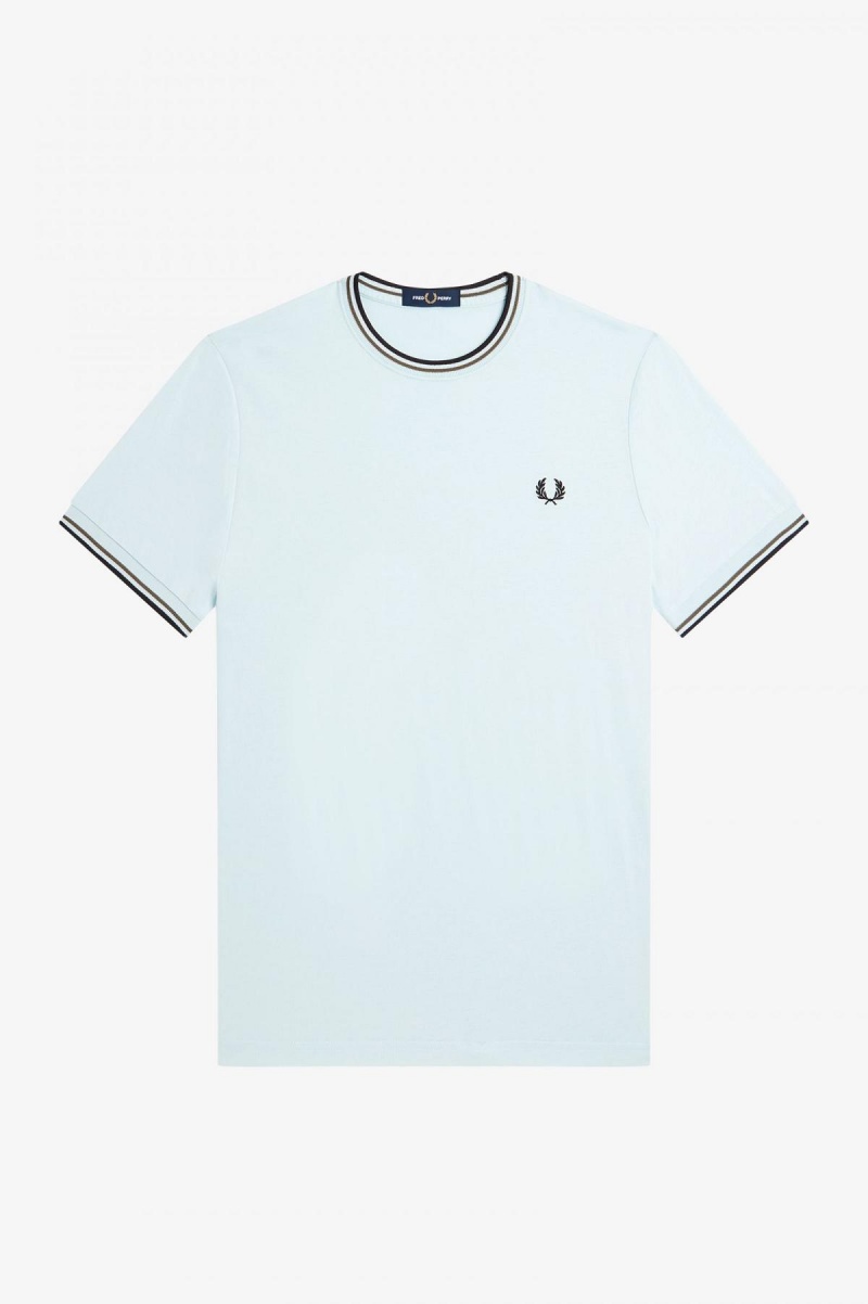 T Shirts Fred Perry Twin Tipped Homme Noir Vert Noir | FRJBT99943